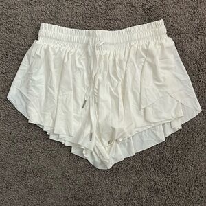 White butterfly shorts size 2